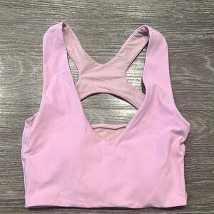 Lululemon Pink Racerback Sports Bra